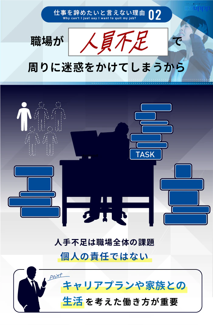 仕事を辞めたいと言えない理由: