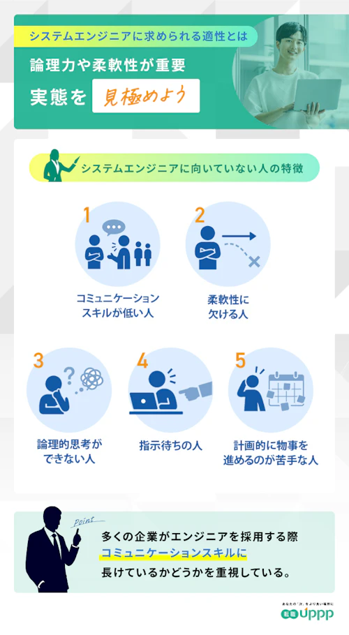 システムエンジニアに向いていない人の特徴