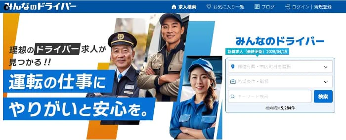 みんなのドライバーのトップページ