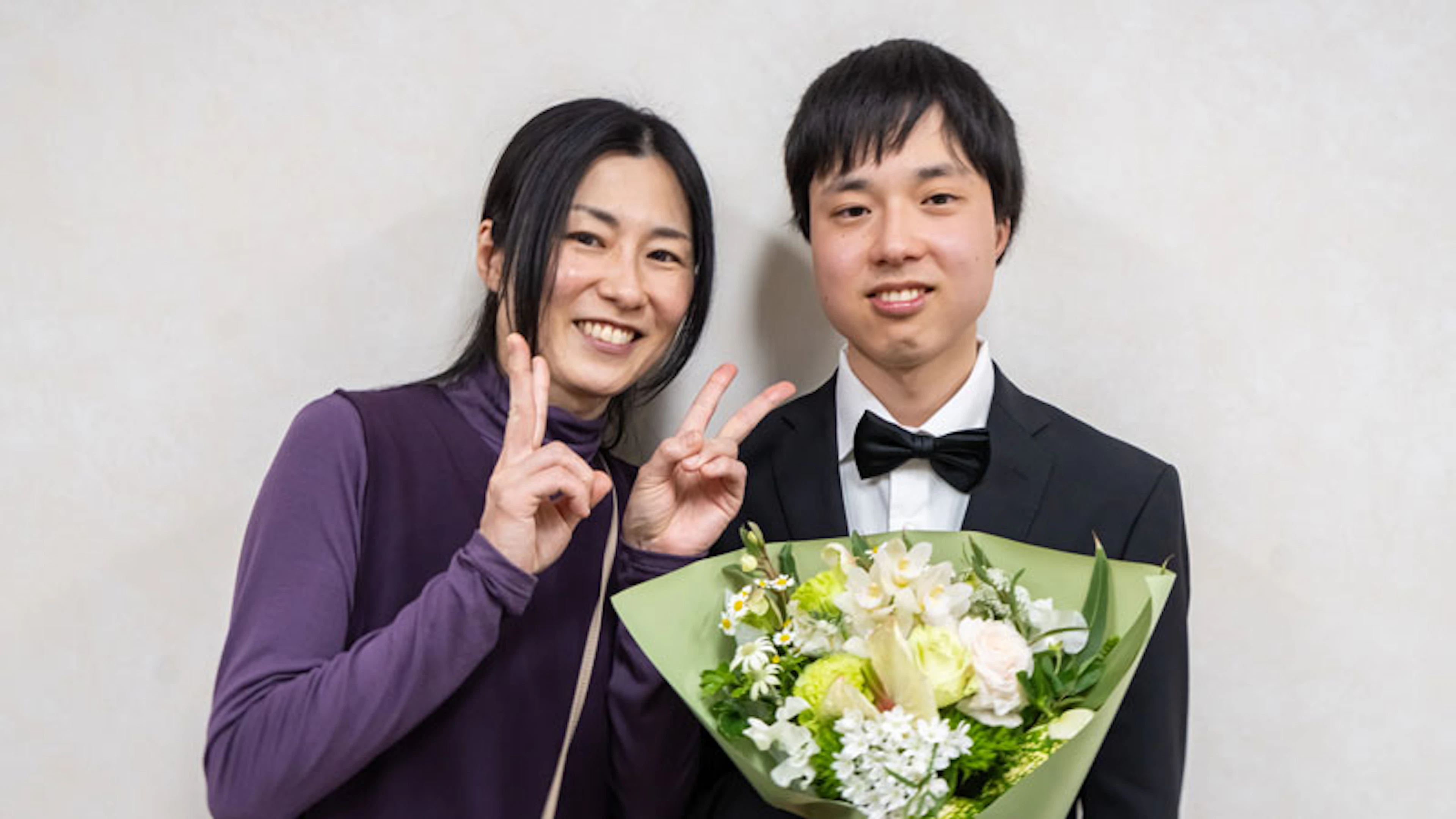 倉本知眞さんとお母さん