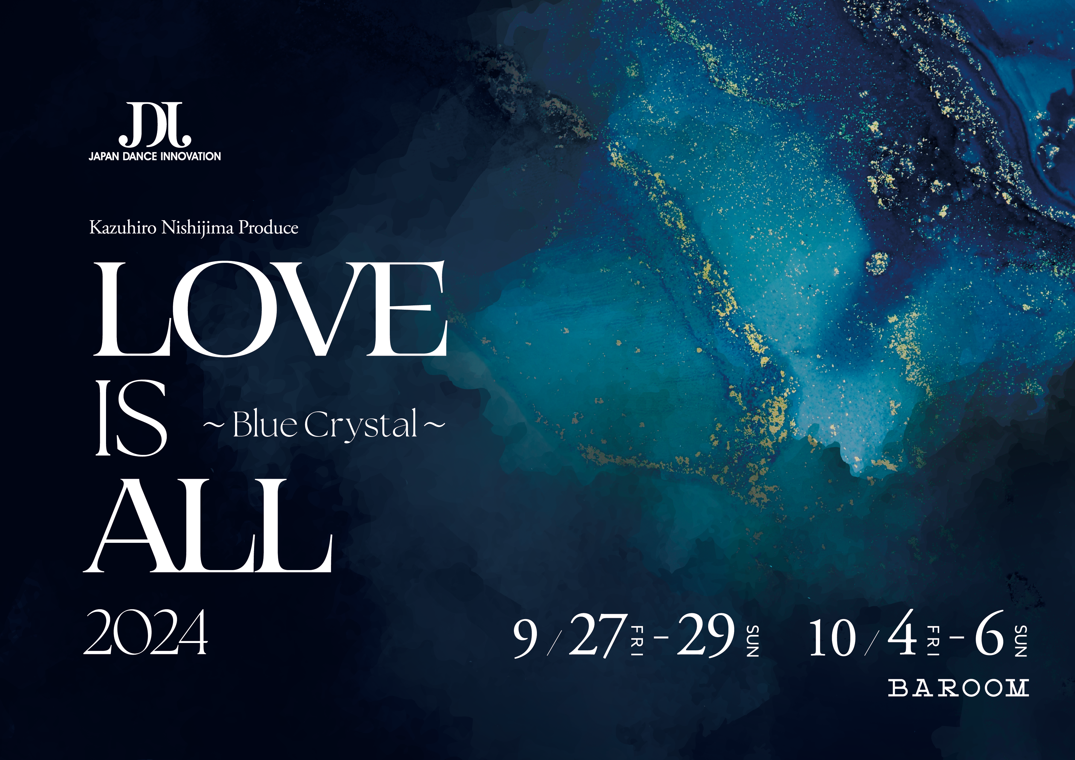 LOVE IS ALL 2024 － Blue Crystal － 異ジャンルのアーティスト達によるライブパフォーマンスが今年もBAROOMで開催