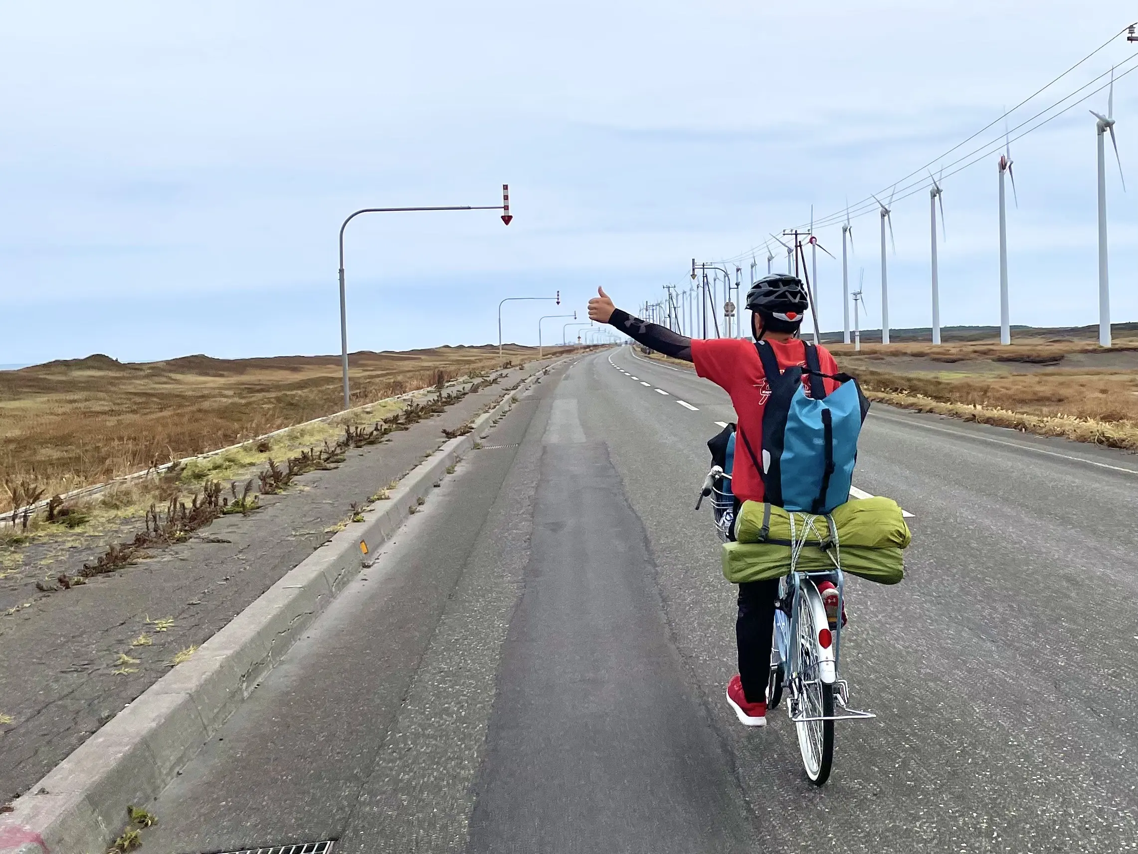 自転車で旅をする菊池さん
