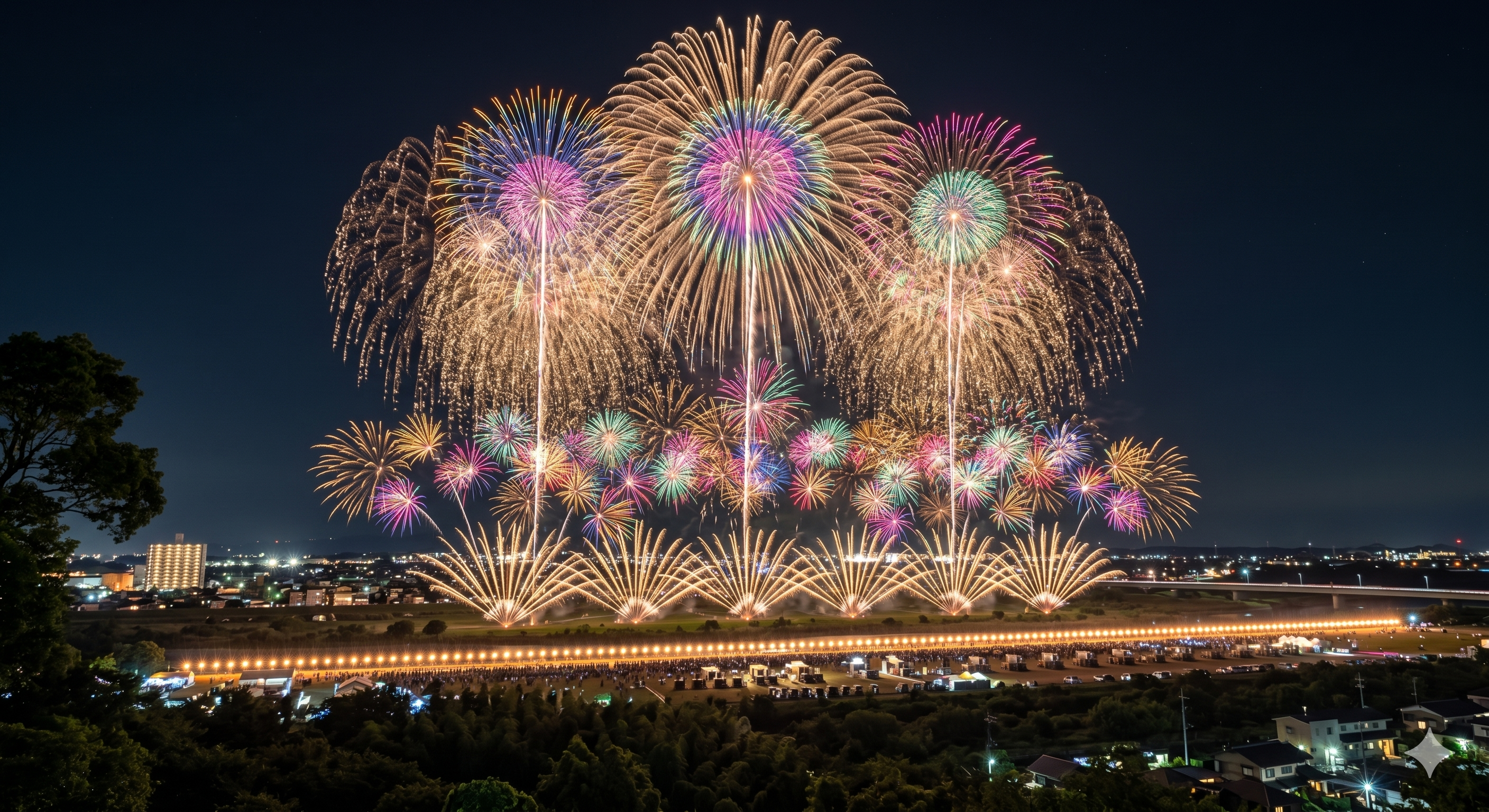 袋井花火大会2026ガイドブック】有料席チケット情報や周辺の予約が