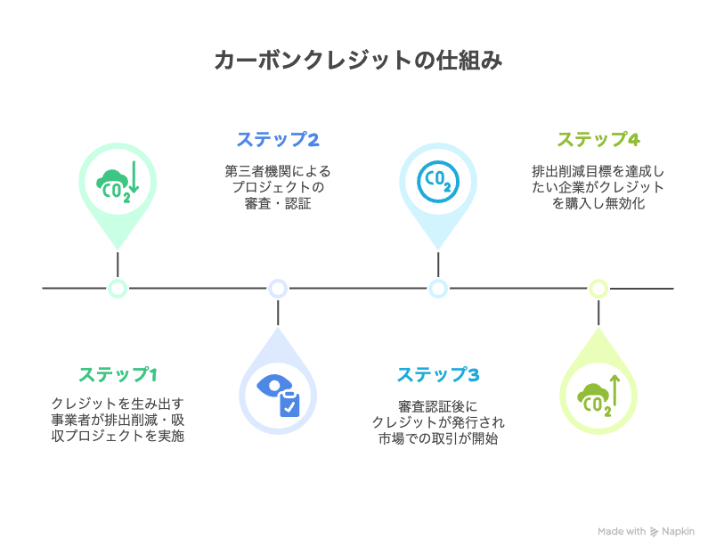 カーボンクレジットの仕組み
