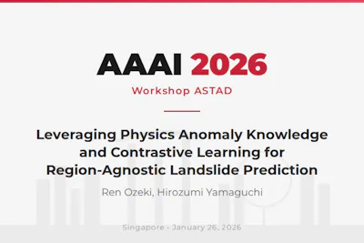 Research Presentation at AAAI2026 Workshop