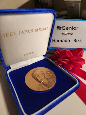 Assit. Prof. Hamada Rizk was awarded IEEE JAPAN MEDAL