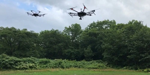 測域センサを搭載した複数UAVによる共通IoTセンシング基盤