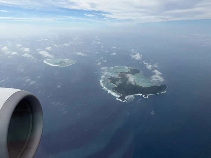Islands seen from the plane