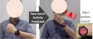 Smartwatch-based Face-touch Prediction Using Deep Representational Learning