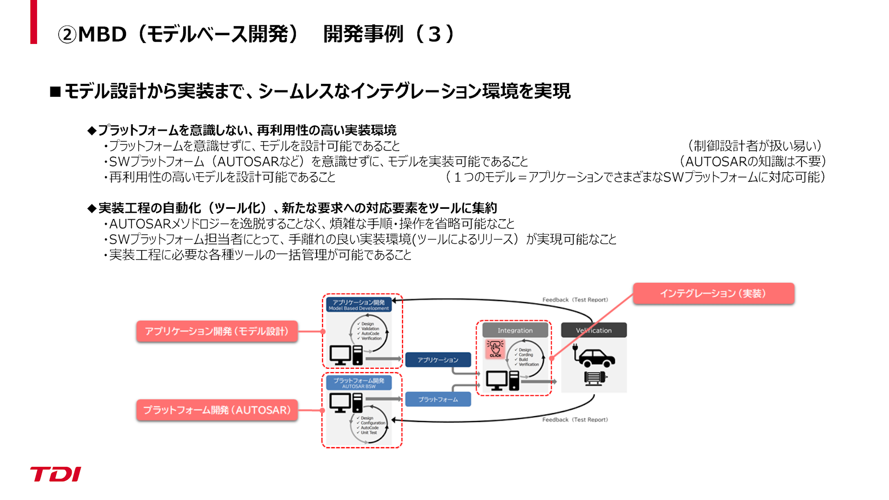 モデル設計から実装まで、シームレスなインテグレーション環境を実現