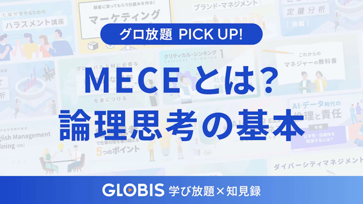 MECEとは？ビジネスに効く論理的思考の基本を動画から解説