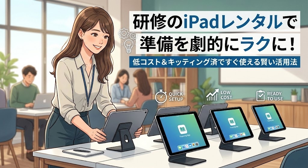 研修のiPadレンタルで準備を劇的にラクに!低コスト&キッティング済ですぐ使える賢い活用法