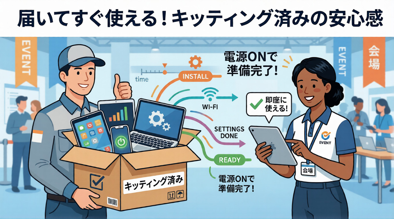 キッティング済の安心