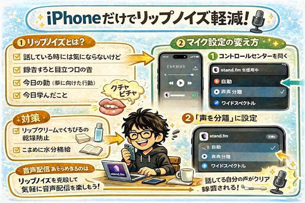 音声録音時の「アレ」の対策方法(iPhone限定)