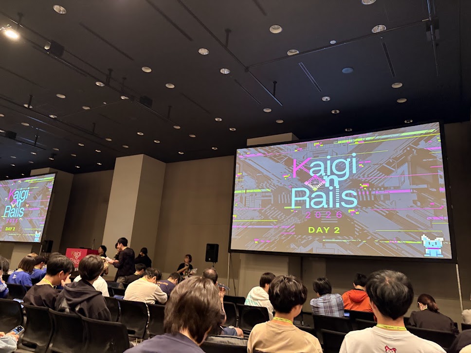 Kaigi on Rails 2026のDAY2の開始直前の様子の写真
