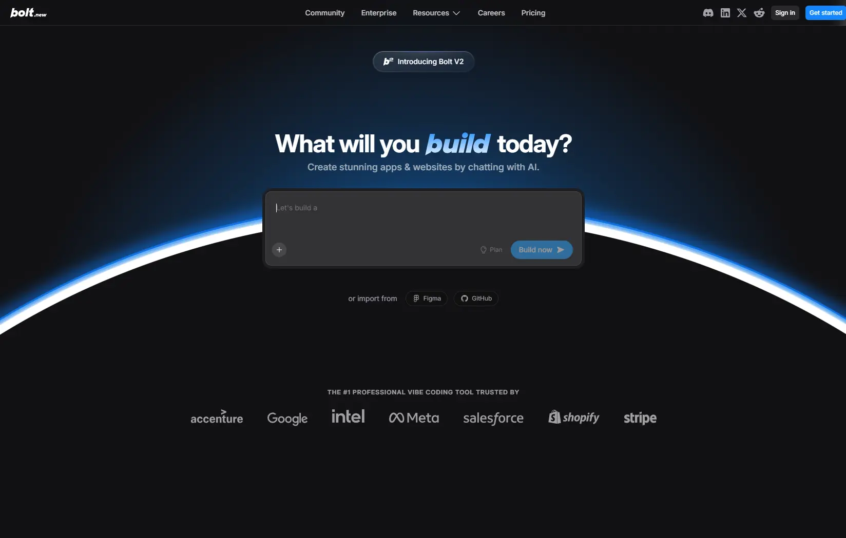 Bolt.newのブラウザ開発画面イメージ