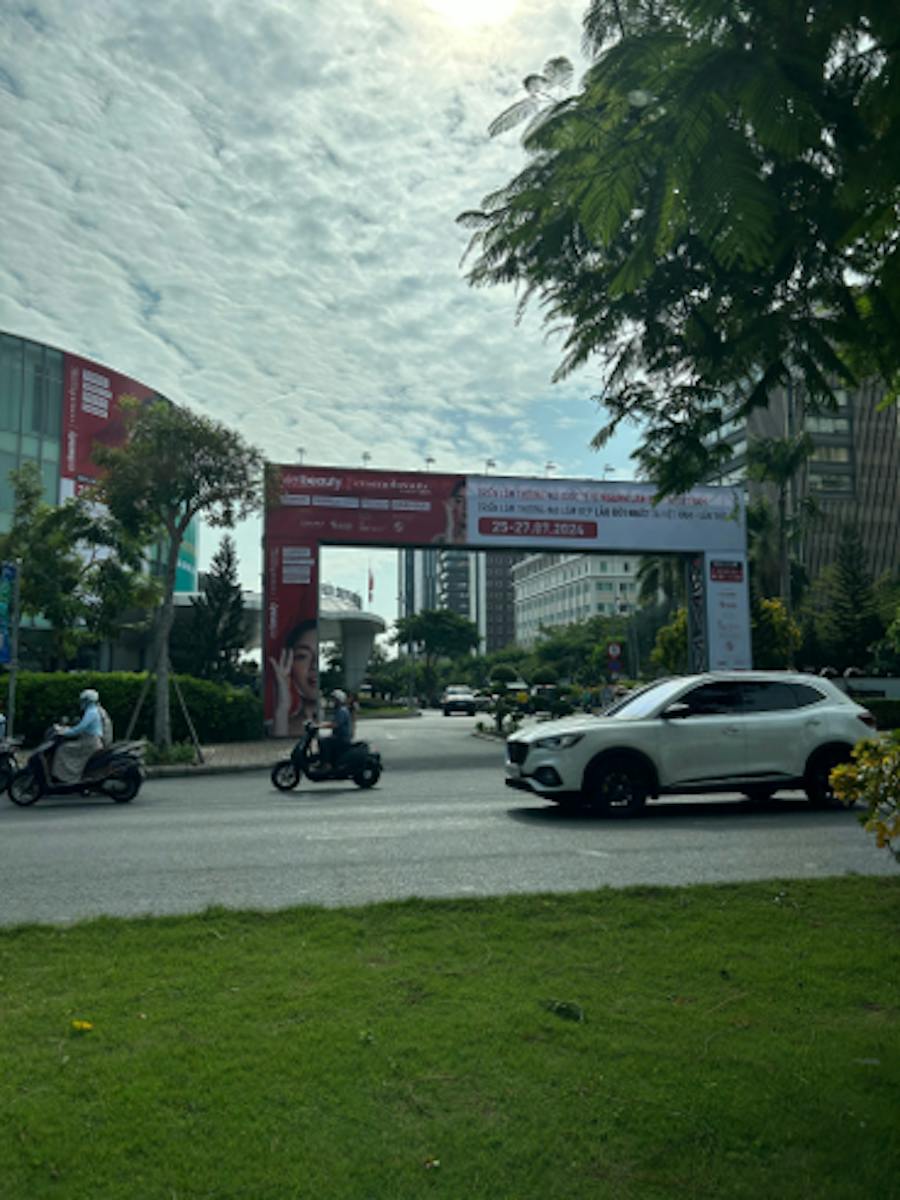 [Photo: Exhibition venue in Ho Chi Minh City]