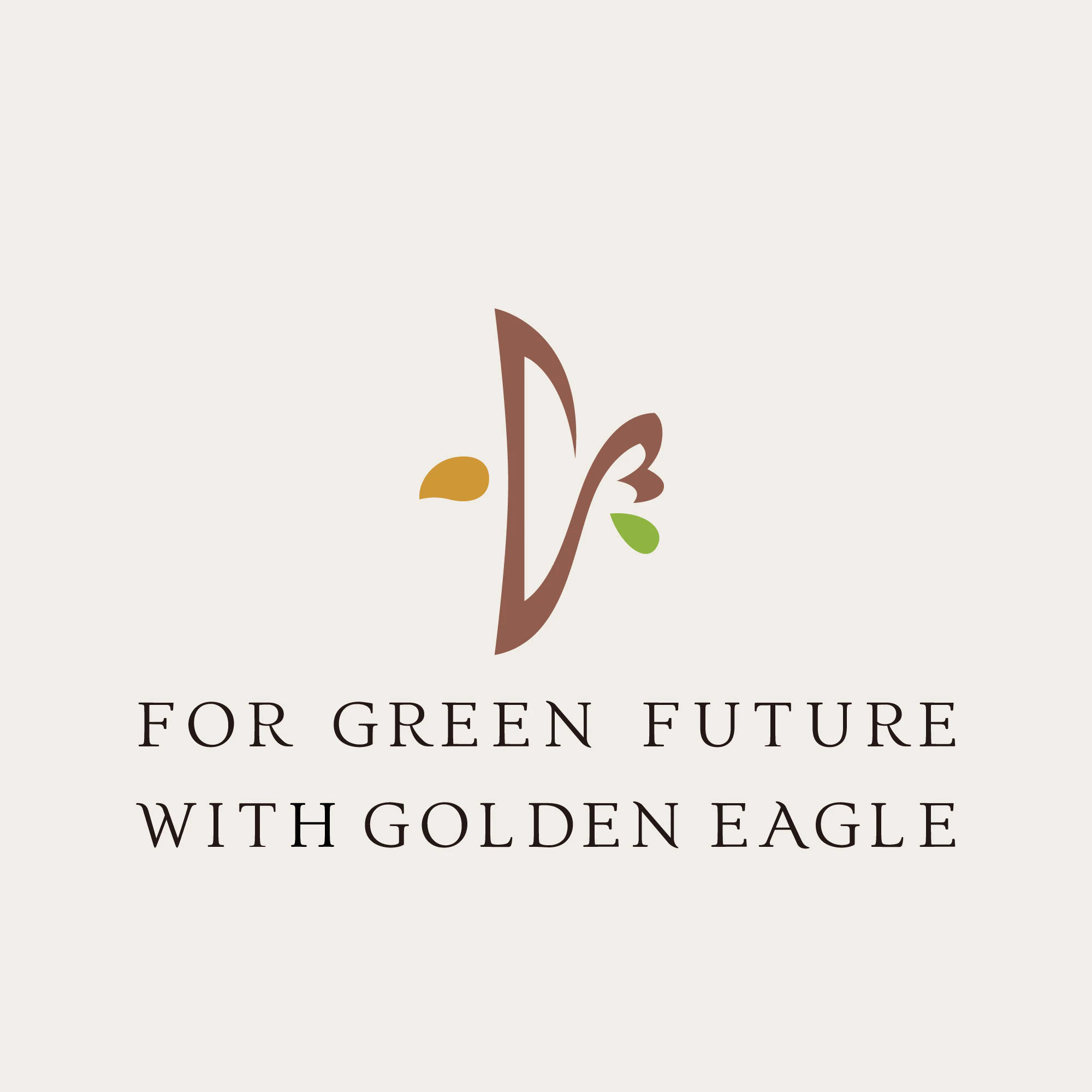 FOR GREEN FUTURE WITH GOLDEN EAGLEのロゴ