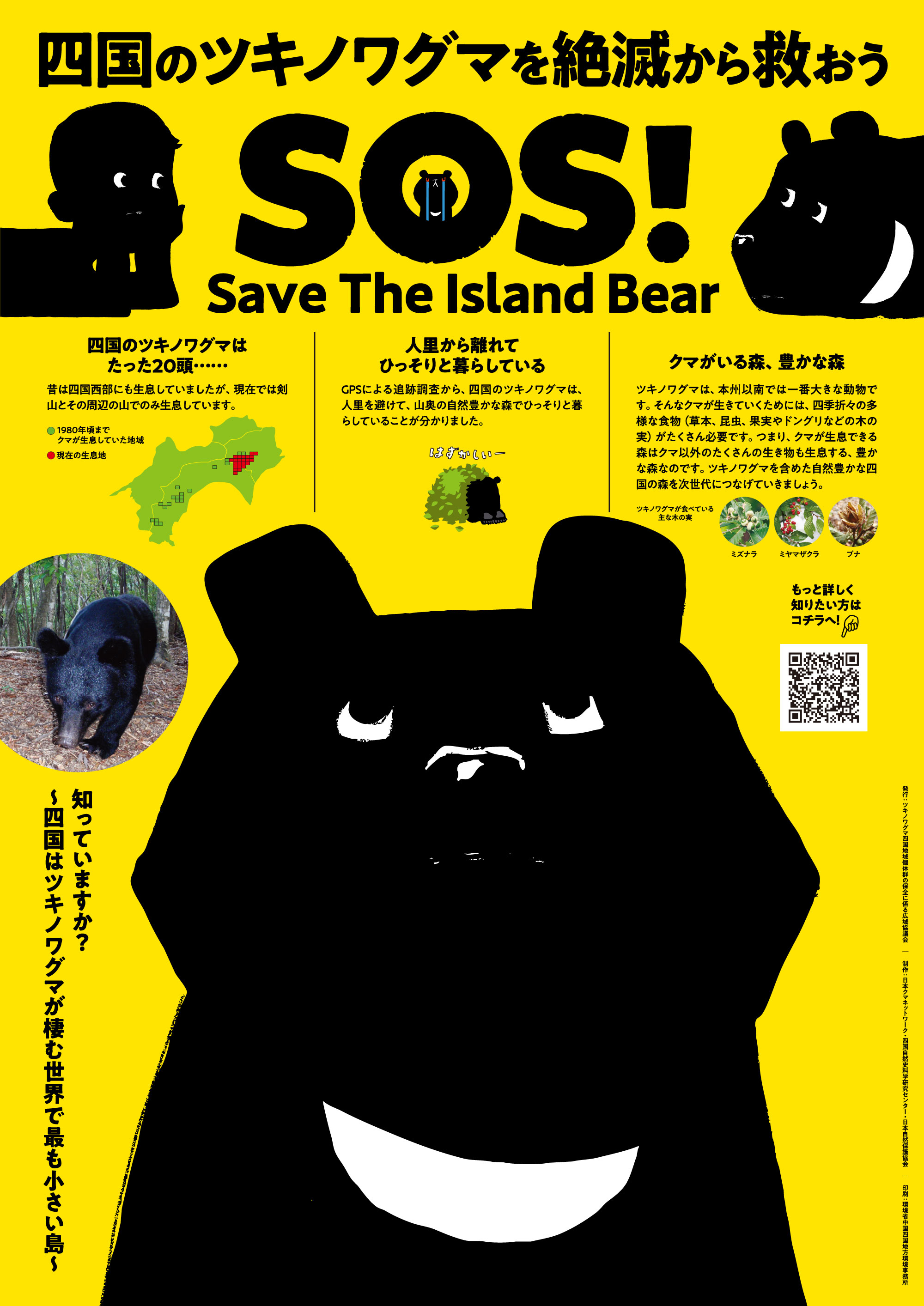 四国ツキノワグマ保護プログラム『SAVE THE ISLAND BEARプロジェクト