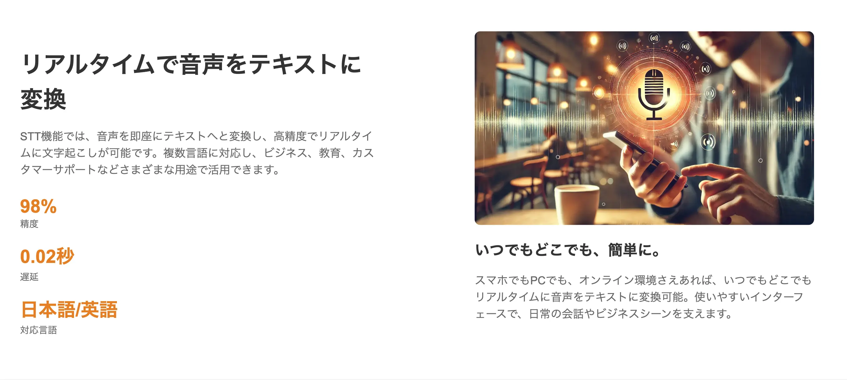 【音声とテキストの変換を効率的に行う】 live trancer