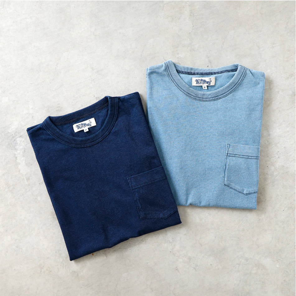 Tシャツで楽しむ経年変化!!夏でも快適なINDIGO POCKET T-SHIRTのススメ 