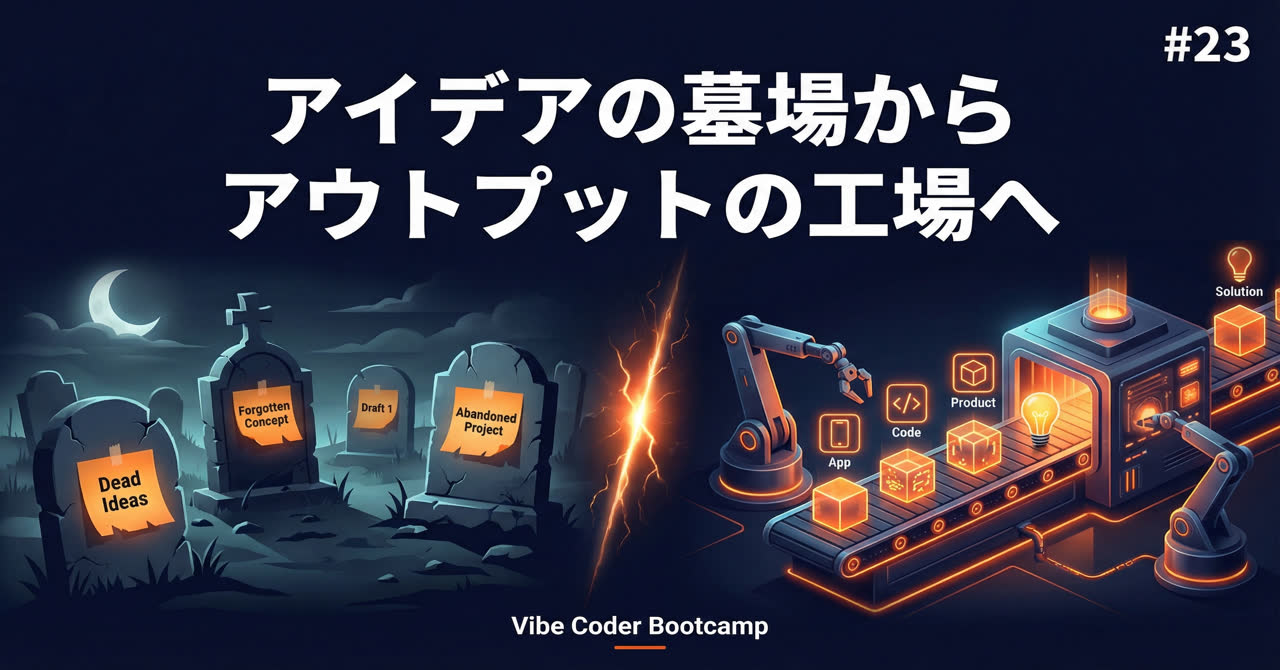 #23 アイデアの墓場から、アウトプットの工場へ — 組織をAI Readyにする方法