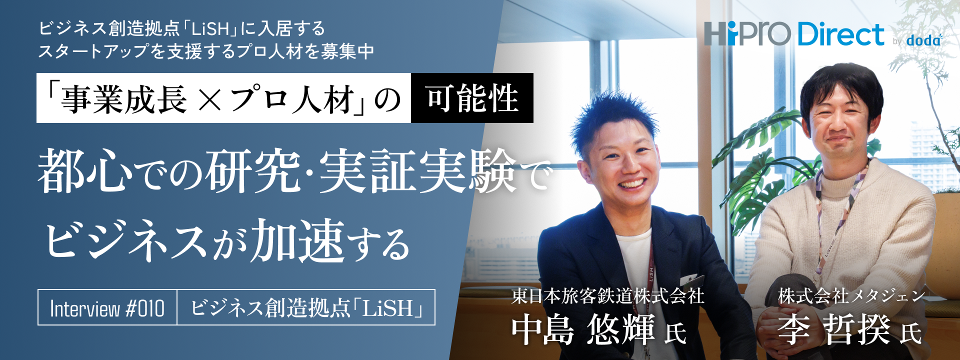都市そのものが“実験場”になる。ビジネス創造拠点「LiSH」で研究と実証が
