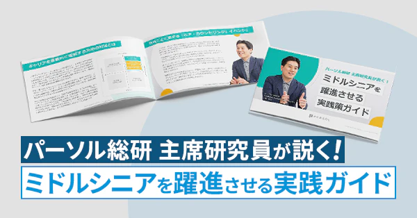 パーソル総研 主席研究員が説く!ミドルシニアを躍進させる実践ガイドのサムネイル