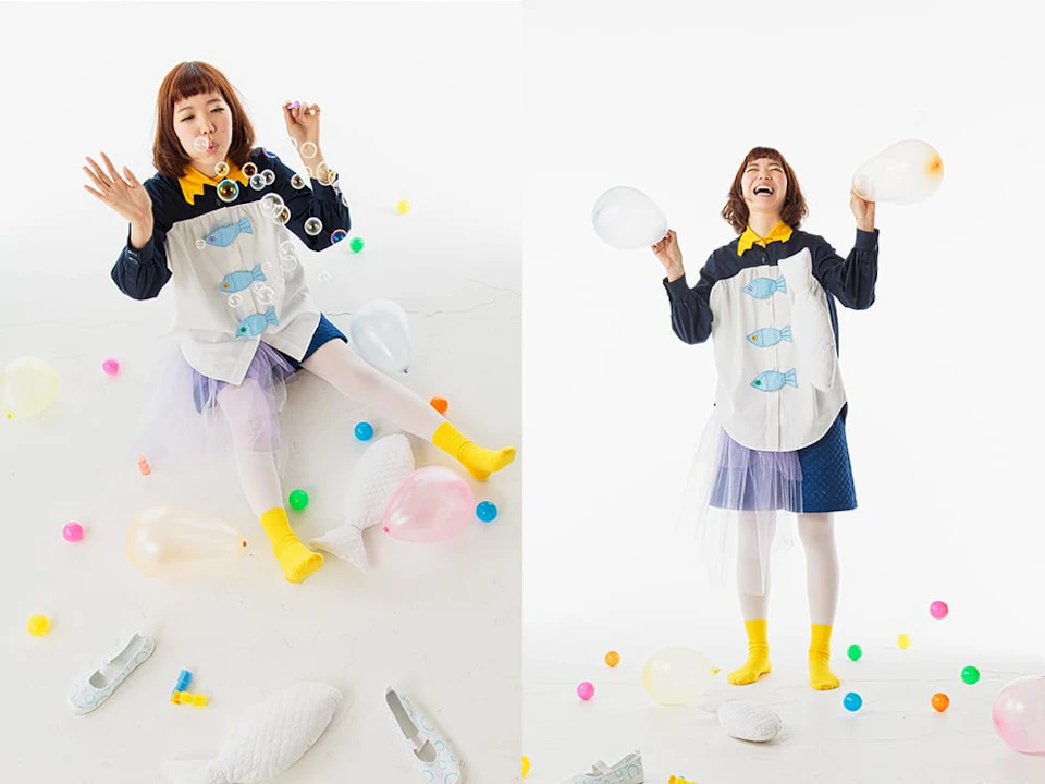 DZU STUDIO「KYUSHU VISUAL ARTS 2014」 ／ 2014 年・講師として指導した授業の作品 ／ 撮影: Iida Runa