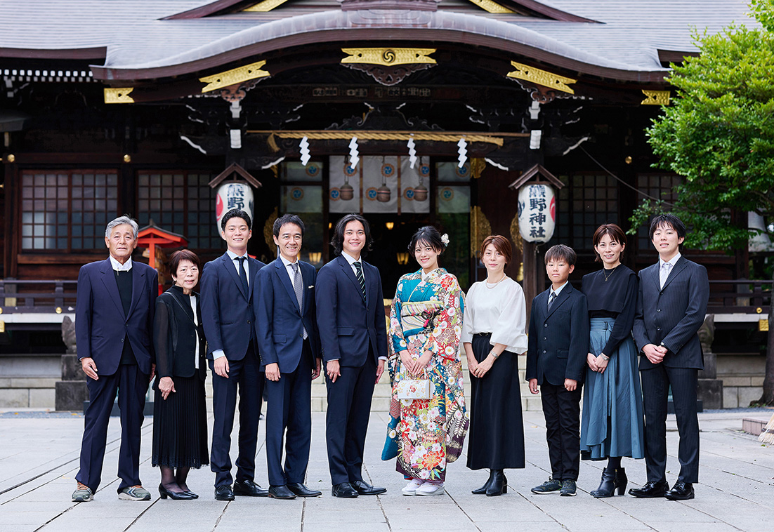 新宿十二社熊野神社での集合写真