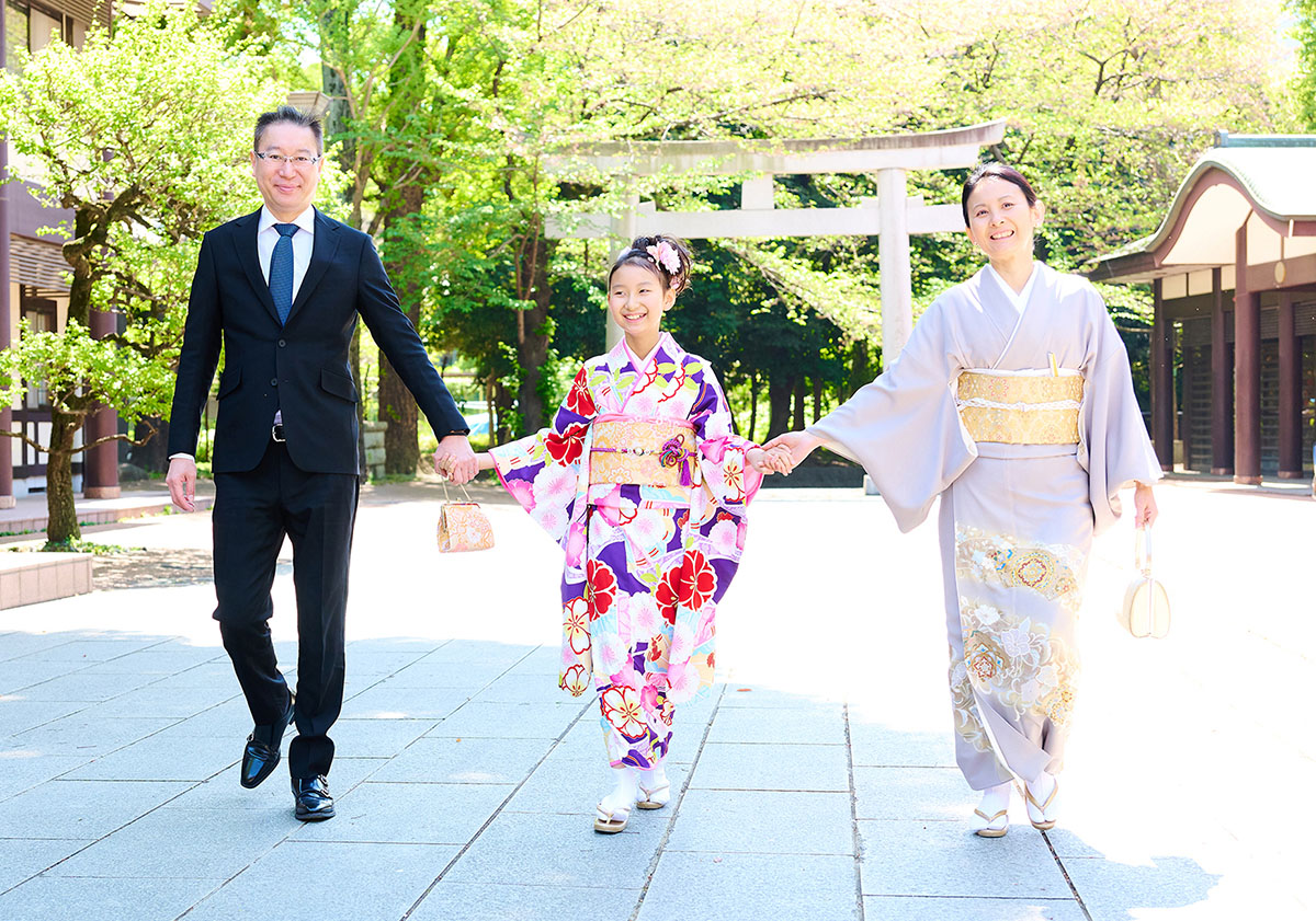 ハーフ成人記念家族