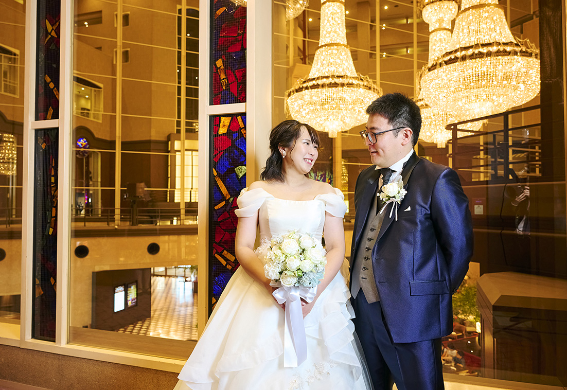 ハイアットリージェンシー東京で披露宴後の新郎新婦