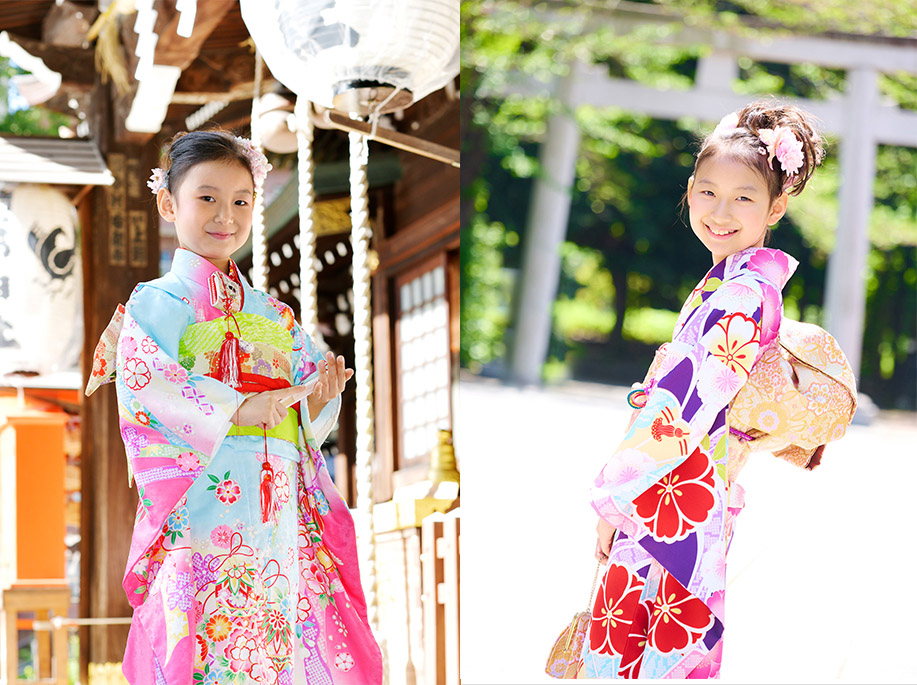 7歳と10歳の比較画像