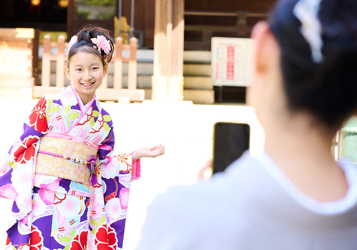 ハーフ成人の記念写真