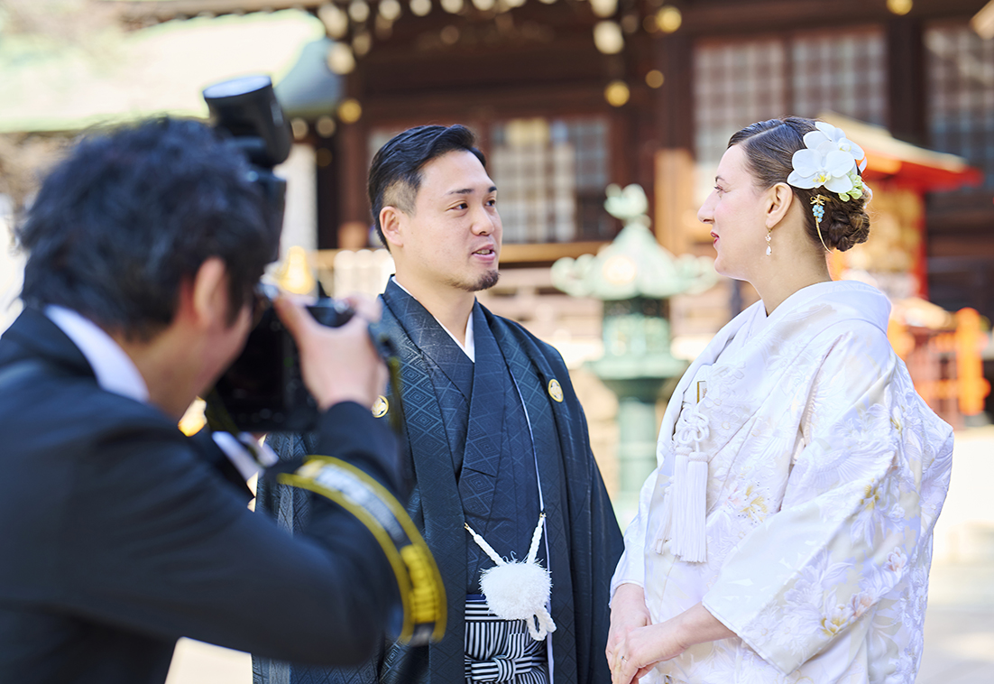 新郎新婦の記念撮影