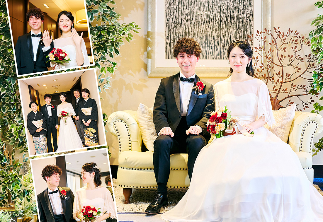 新郎新婦の記念写真