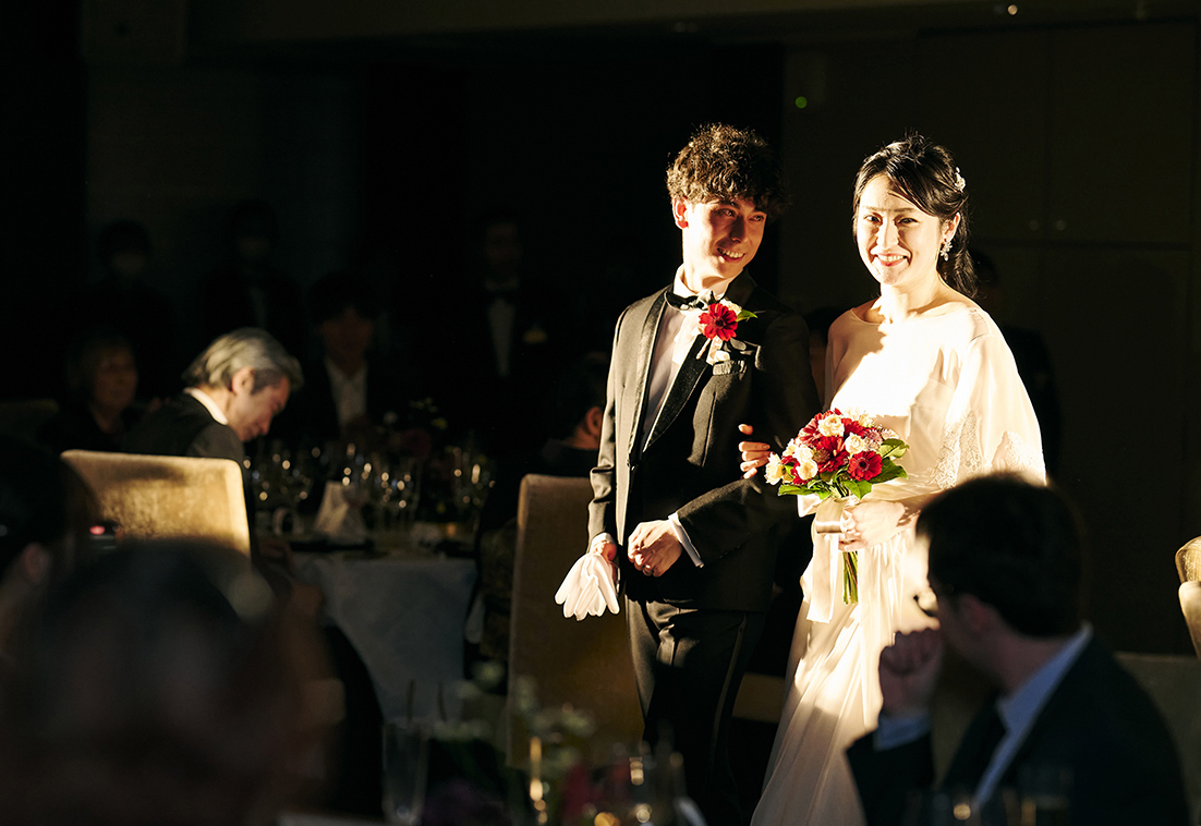 京王プラザホテル披露宴 新郎新婦