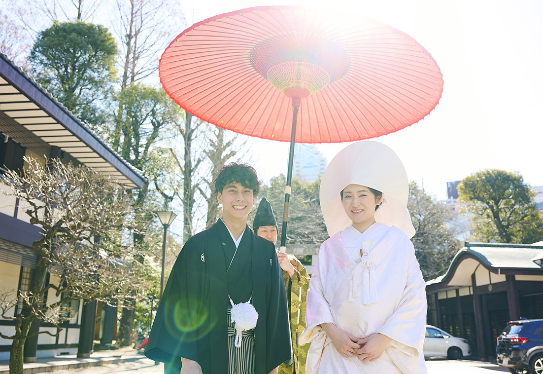 新宿十二社熊野神社での結婚式