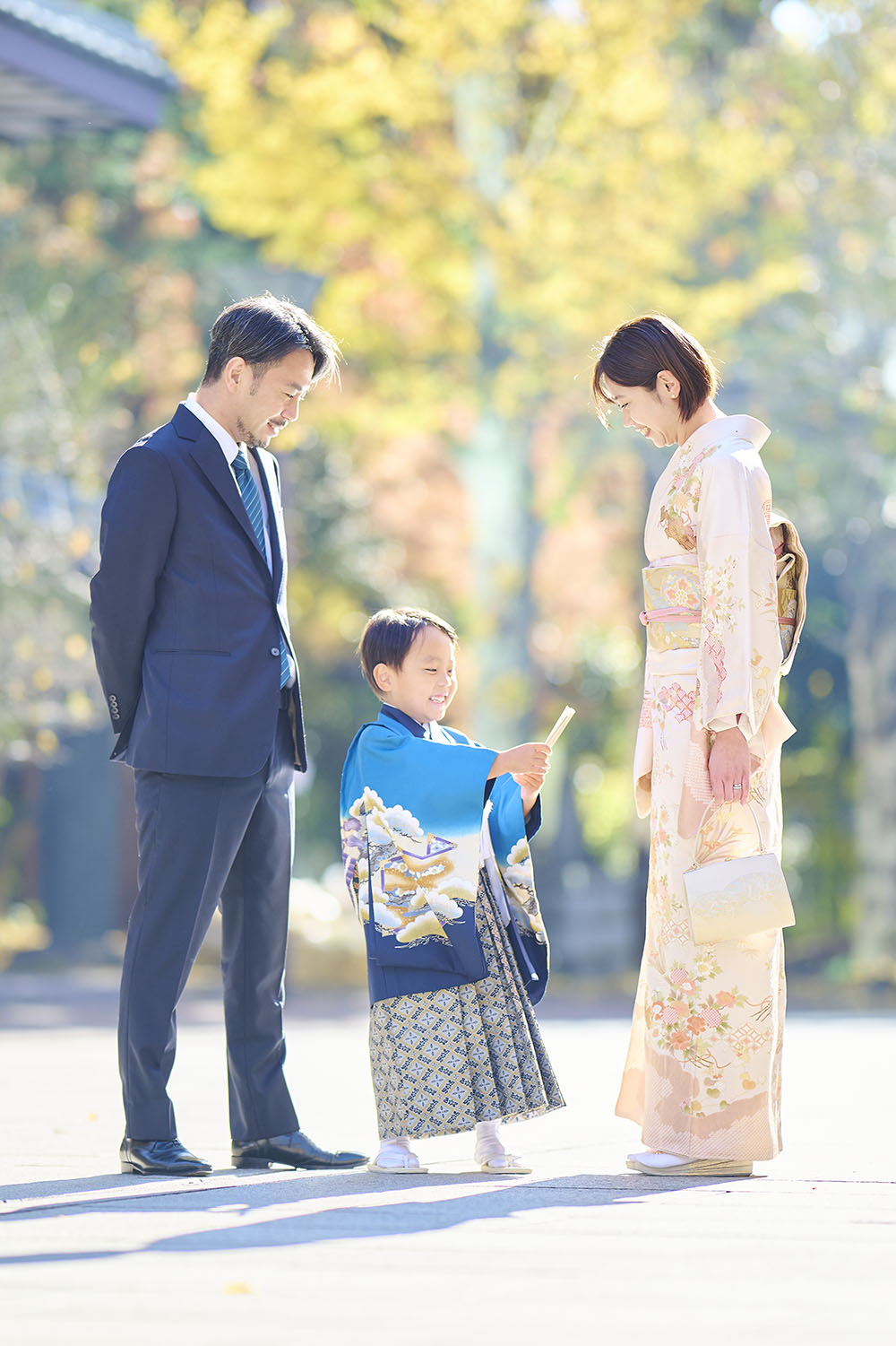 七五三の家族写真