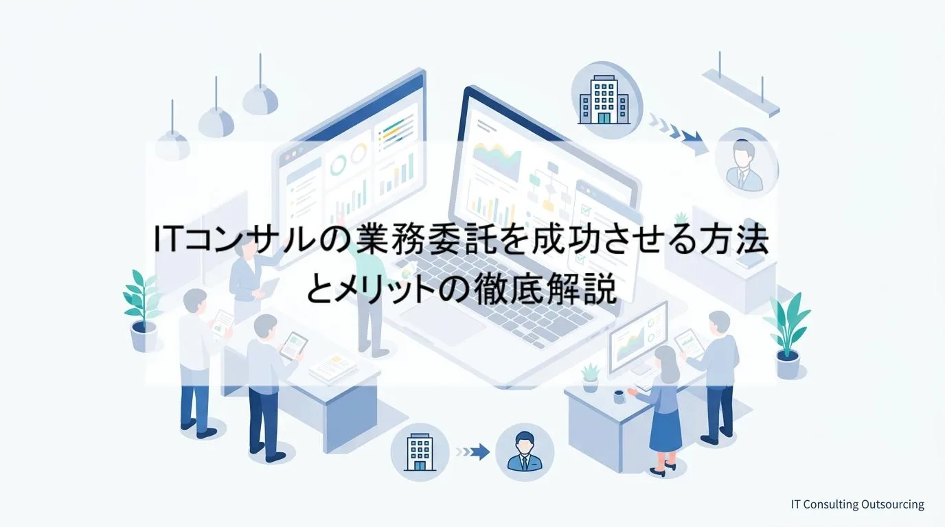 ITコンサルの業務委託を成功させる方法とメリットの徹底解説の解説図 1