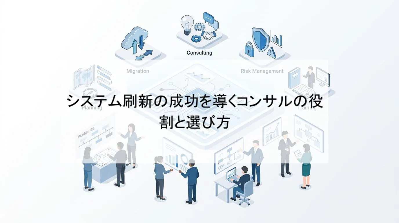 システム刷新の成功を導くコンサルの役割と選び方の解説図 1