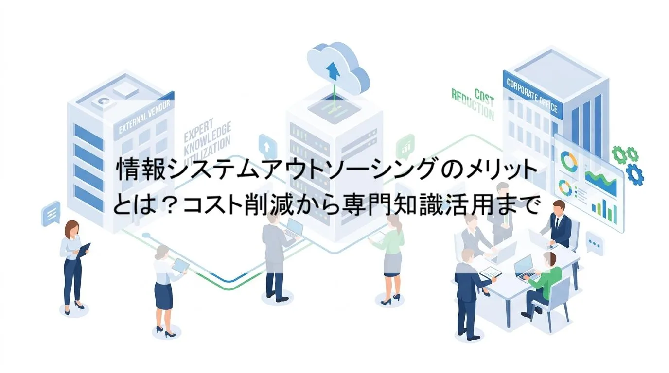 情報システムアウトソーシングのメリットとは?コスト削減から専門知識活用までの解説図 1