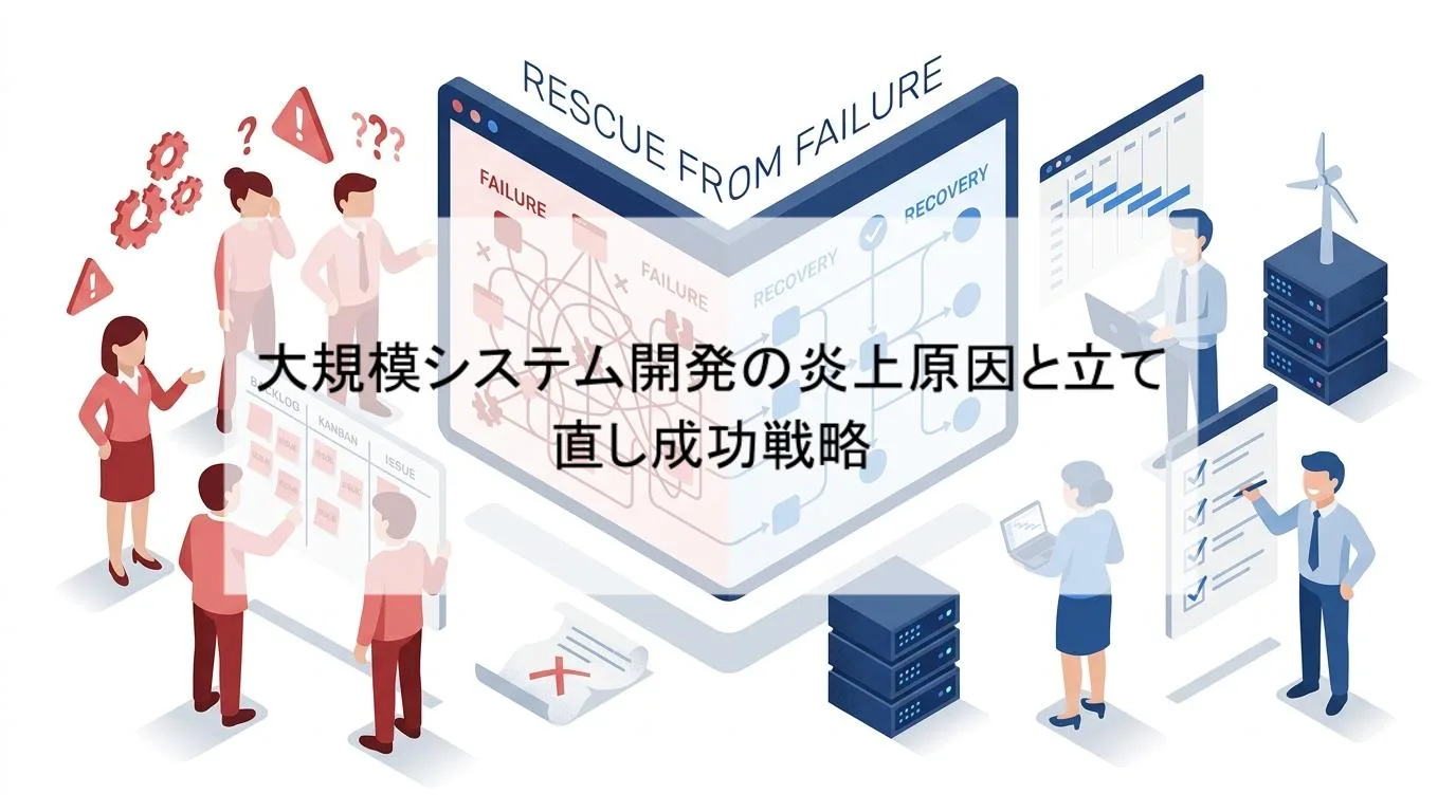 大規模システム開発の炎上原因と立て直し成功戦略の解説図 1
