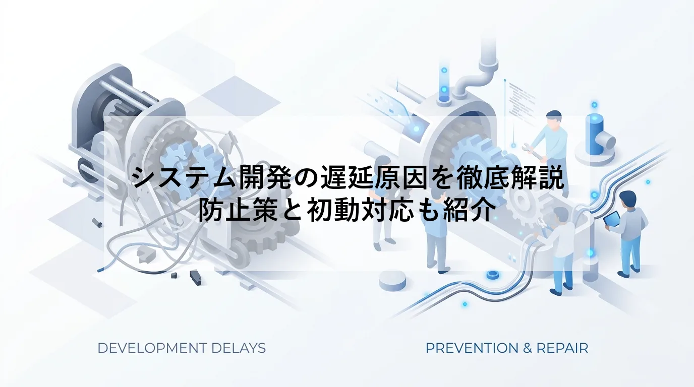 システム開発の遅延原因を徹底解説｜防止策と初動対応も紹介の解説図 1