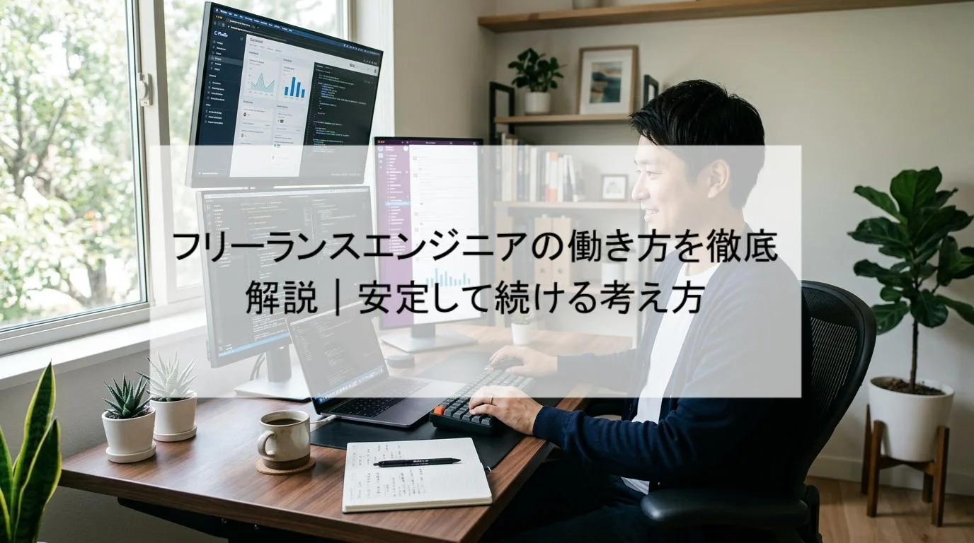フリーランスエンジニアの働き方を徹底解説|安定して続ける考え方の解説図 1