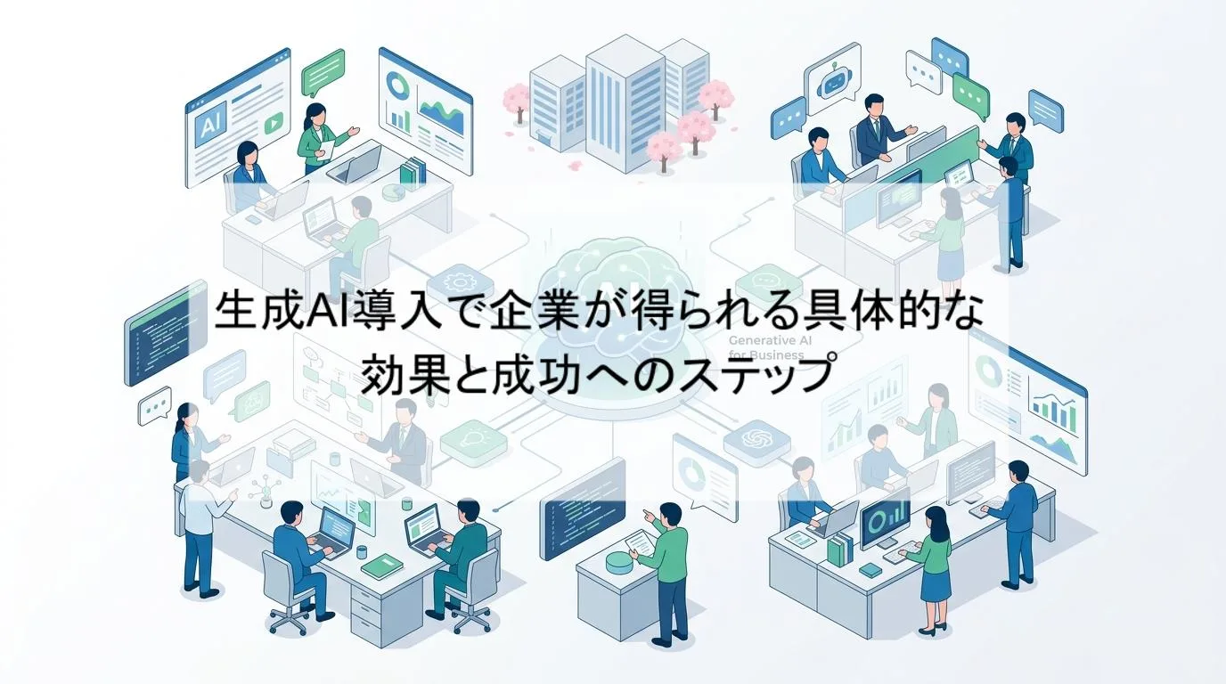 生成AI導入で企業が得られる具体的な効果と成功へのステップの解説図 1