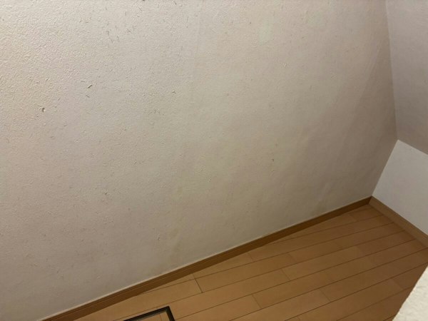 地下にある洋室のカビ対策の施工後の状態