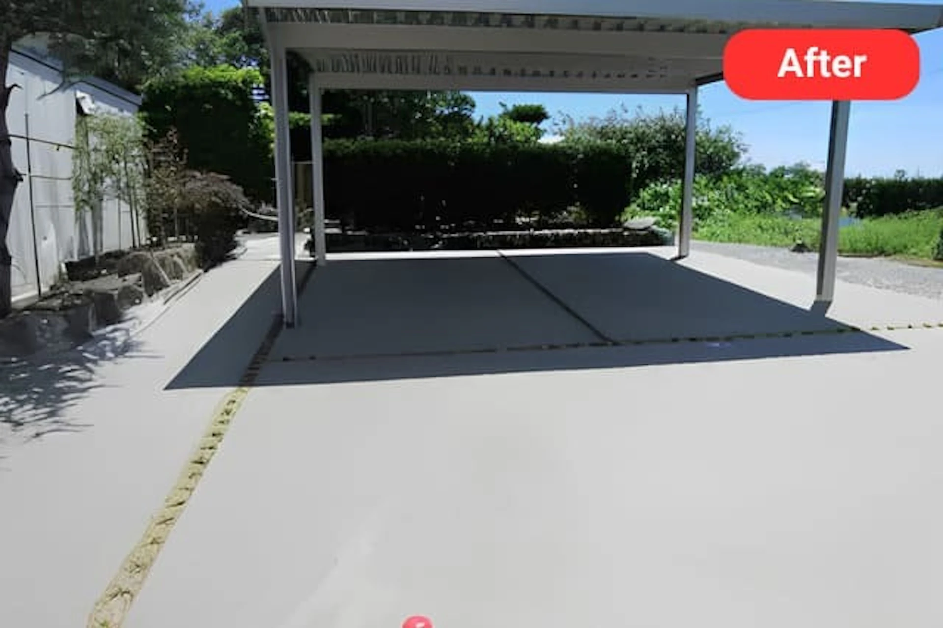 有限会社エスケイシステムの事例 土間コンクリート・カーポート・門扉設置工事 施工後