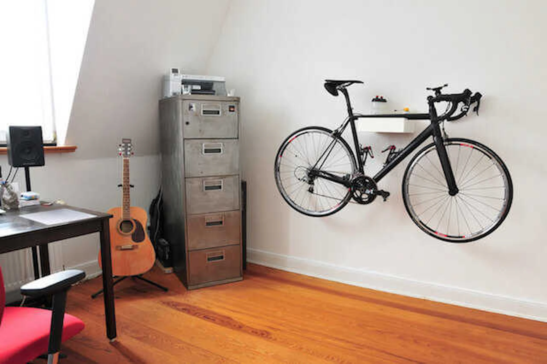 大切な自転車だから、いつでも目の届く場所に