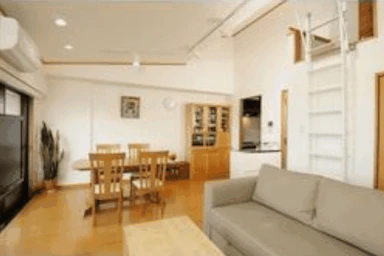 マンションの開放的なLDK＜150万円＞